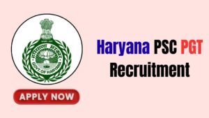 Haryana PSC PGT Online Form 2026