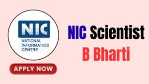 NIC Scientist B Online Form 2026