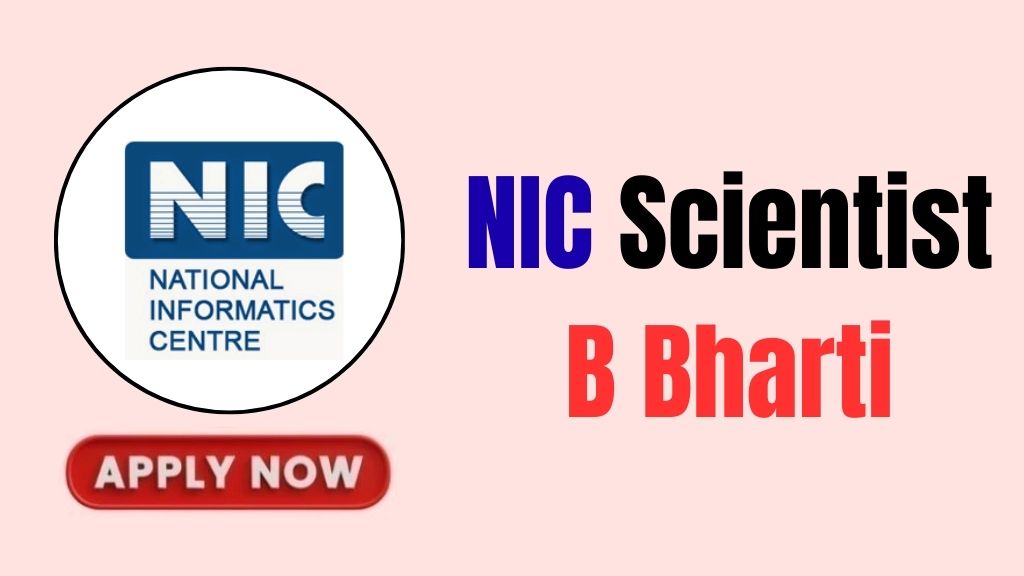 NIC Scientist B Online Form 2026